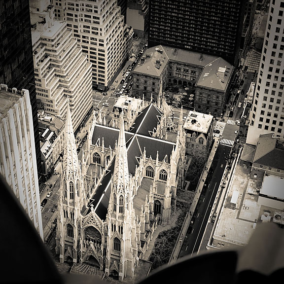 Cathédrale Saint-Patrick - USA/New-York - New-York City - avril 2011 - Noir & Blanc
