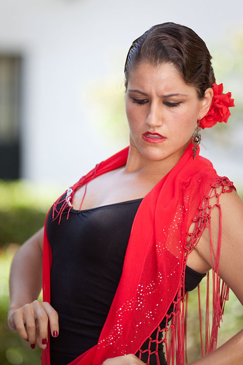Danseuse de Flamenco (plaza de los Refindores) - Espagne - Sevilla - août 2011 - Andalousie